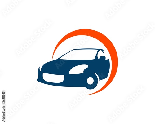 Sport car garage logo