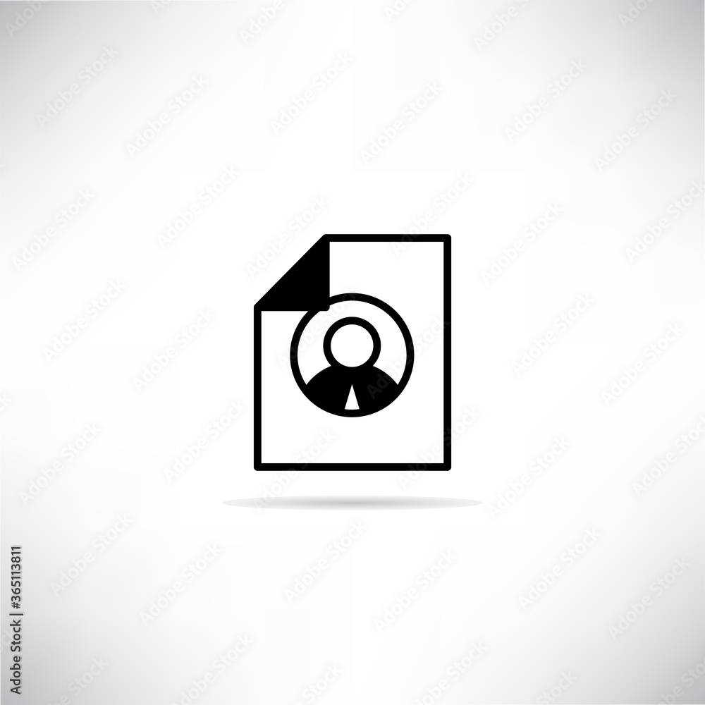job application icon drop shadow on gray background job application icon drop shadow on gray background
