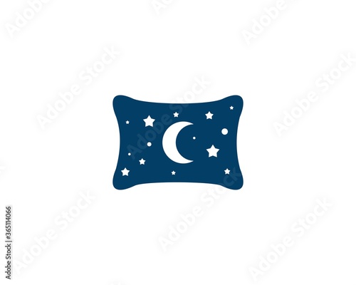 Comfort pillow with moon and star inside