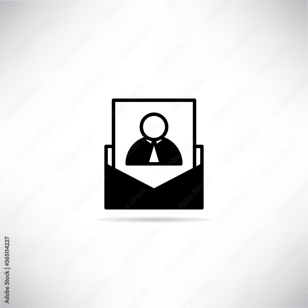 resume or job application icon vector illustration on gray background resume or job application icon vector illustration on gray background
