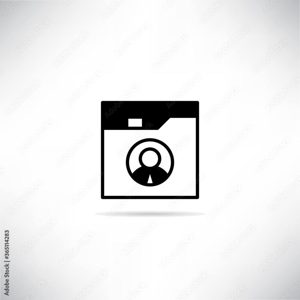 job and profile folder icon vector illustration job and profile folder icon vector illustration