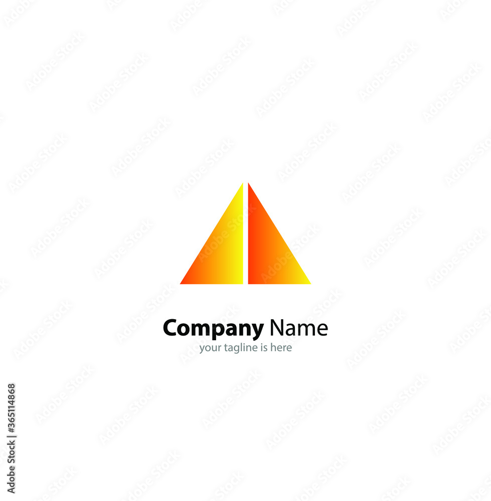 the simple modern logo of letter A with white background the simple modern logo of letter A with white background