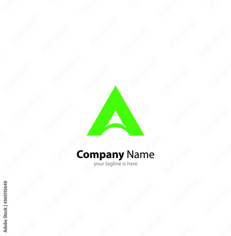 the simple modern logo of letter A with white background the simple modern logo of letter A with white background