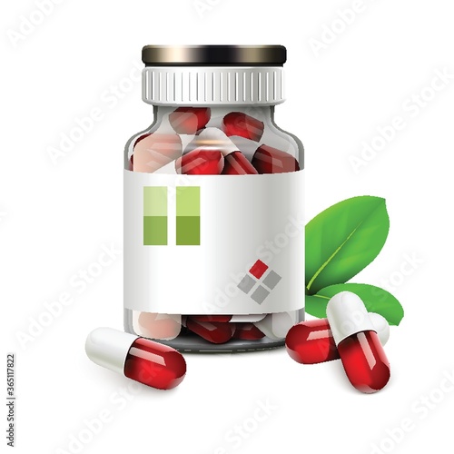 medicine capsule bottle