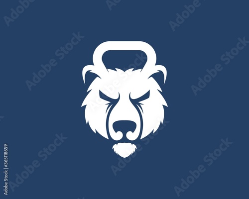 Kettle bell with bear head