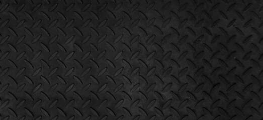 Steel plate pattern Manhole cover of black dark color ,Black dark grey Checker Plate abstract floor metal stanless background stainless pattern surface