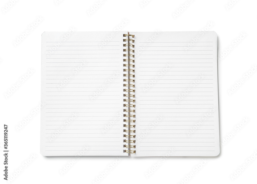 Stylish notebook on white background Stylish notebook on white background