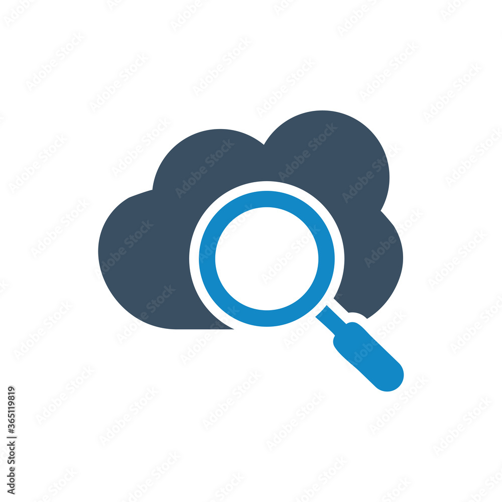 Cloud search icon Cloud search icon