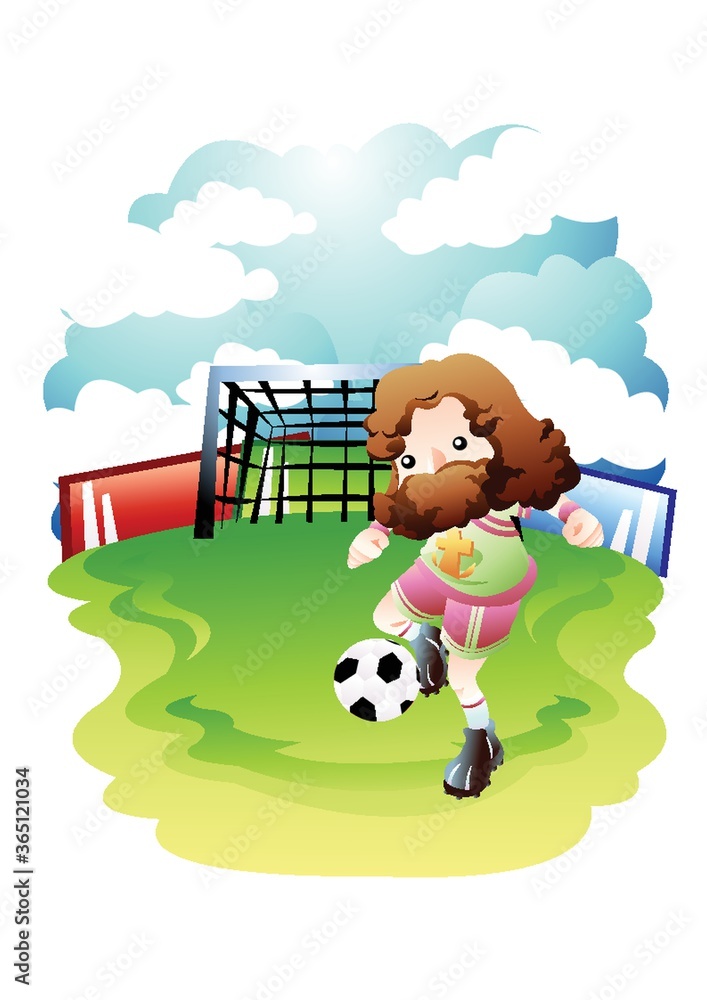 jesus playing soccer jesus playing soccer