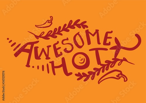 awesome hot text design