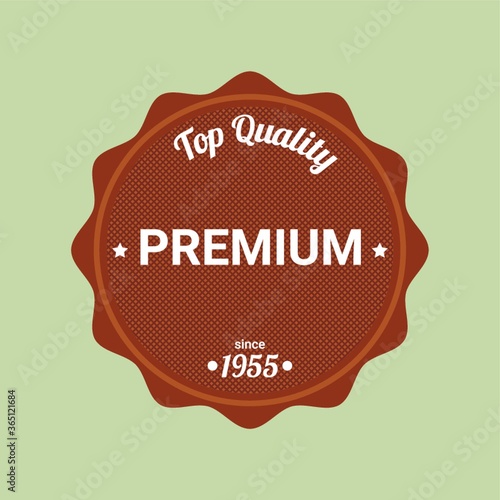 premium quality label