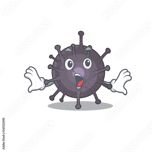 Salmonella mascot design concept showing a amazed gesture