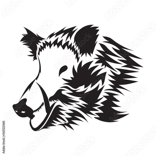 wild boar tattoo design