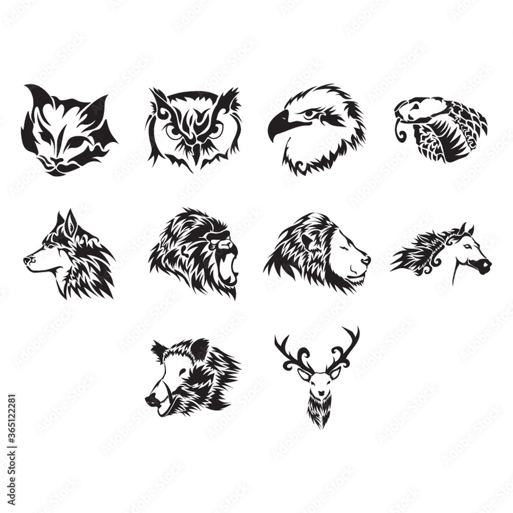 animal tattoo design animal tattoo design