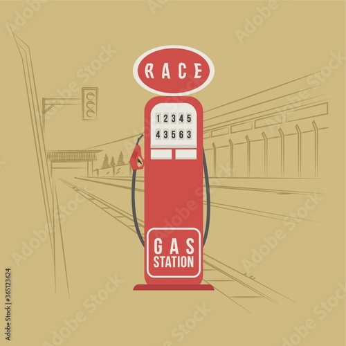 vintage gas station pump