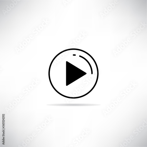 Free Download video play button icon vector - GFXLoad