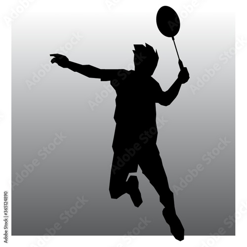 badminton player in action