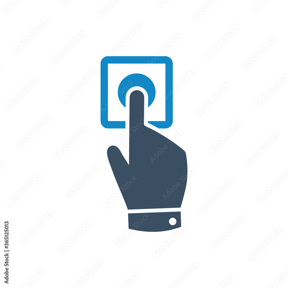 Fingerprint pointer icon Fingerprint pointer icon
