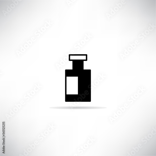 beverage bottle icon vector illustration