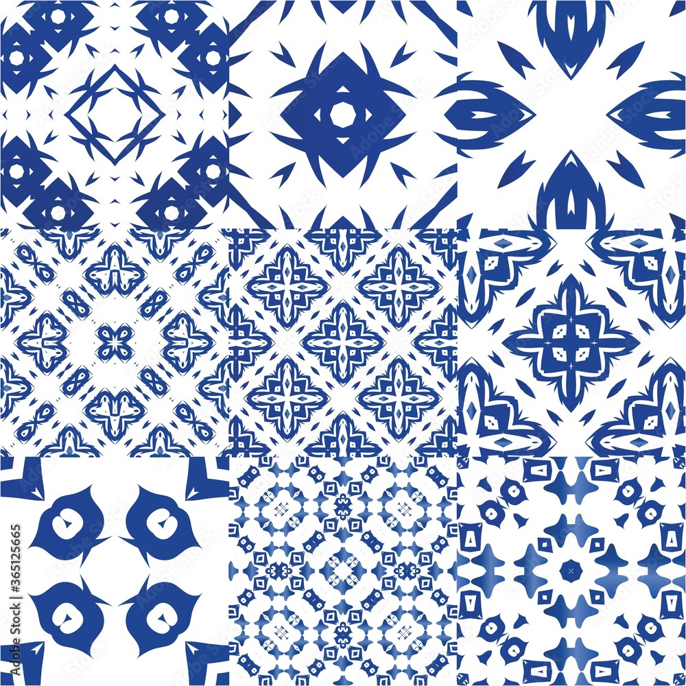 Ethnic ceramic tiles in portuguese azulejo. Ethnic ceramic tiles in portuguese azulejo.