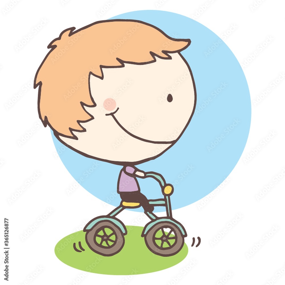 boy cycling