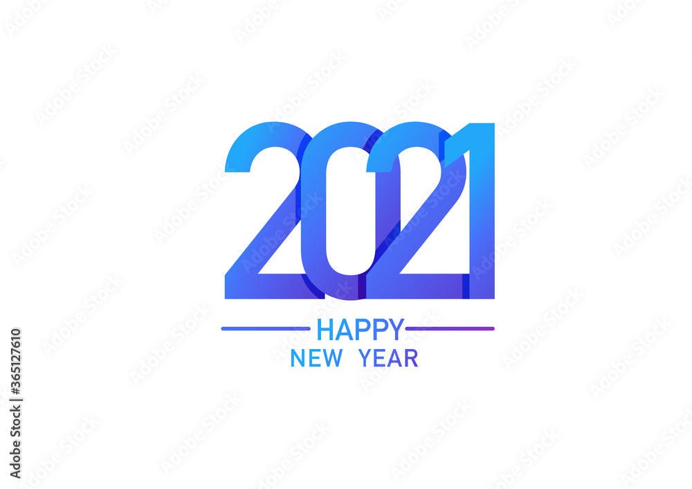 2021 happy new year text design vector template 2021 happy new year text design vector template
