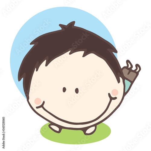 boy having fun