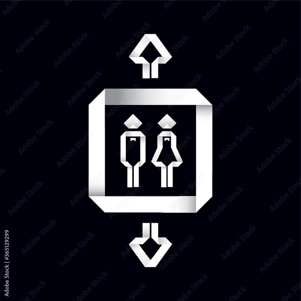 people in lift origami people in lift origami