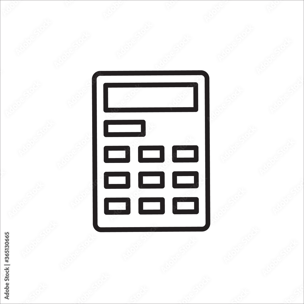 Calculator outline icon Calculator outline icon