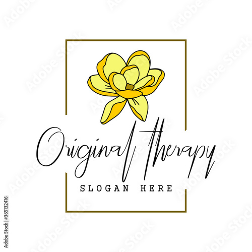 Illustration vector graphic of flower logo good for  spa logo