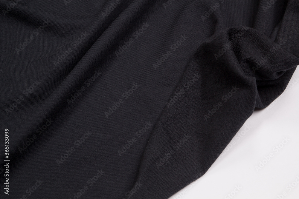 Fabric cotton fold, top view. Gray textile
Fabric cotton fold, top view. Gray textile