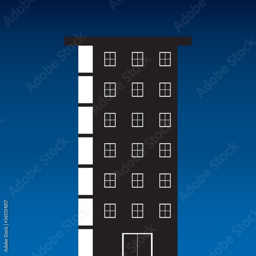 silhouette of building