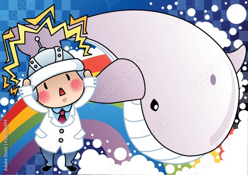 doctor with whale