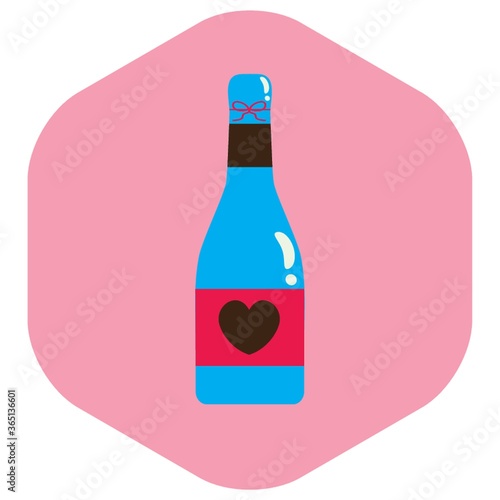 wedding wine bottle