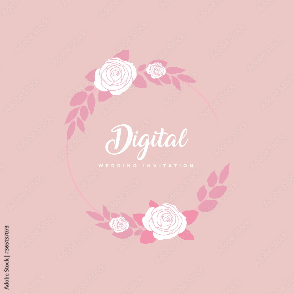 Digital Wedding Invitation Highlight cover design