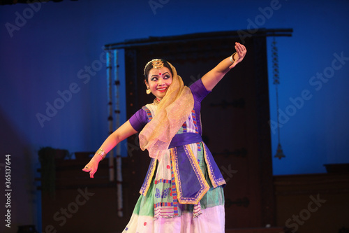 A beautiful sattriya dancer photo