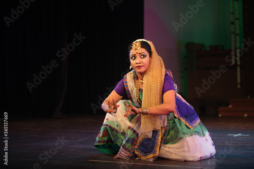 A beautiful sattriya dancer photo