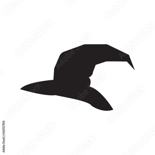 silhouette of witch hat