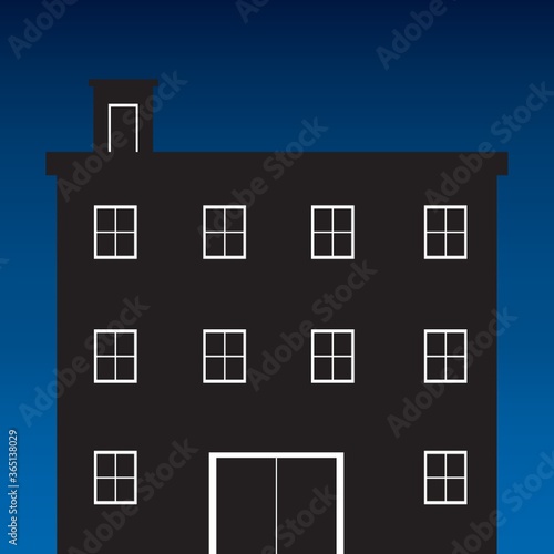 silhouette of building