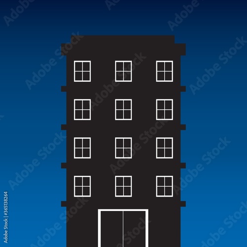 silhouette of building