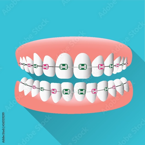 teeth with braces