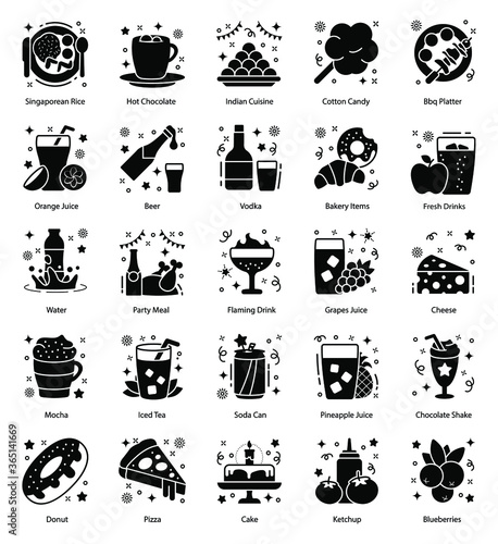 
Food, Drinks and Cuisines Items Pack 
