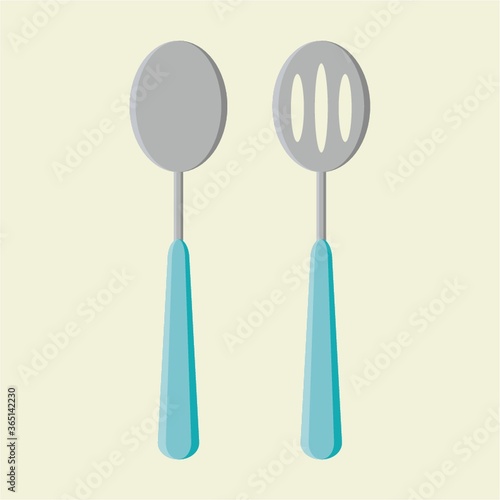 spatula and spoon