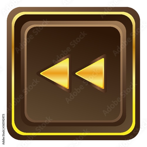 fast backward web button