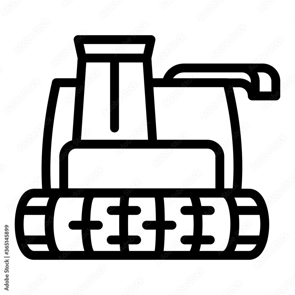 Harvester icon. Outline harvester vector icon for web design isolated on white background Harvester icon. Outline harvester vector icon for web design isolated on white background