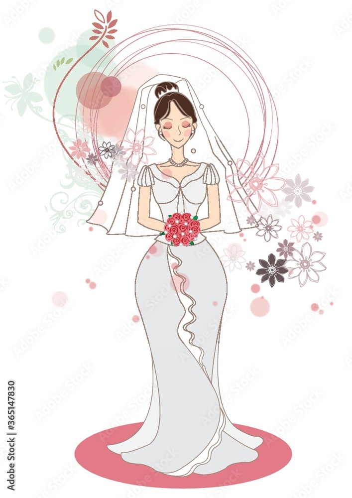 bride standing