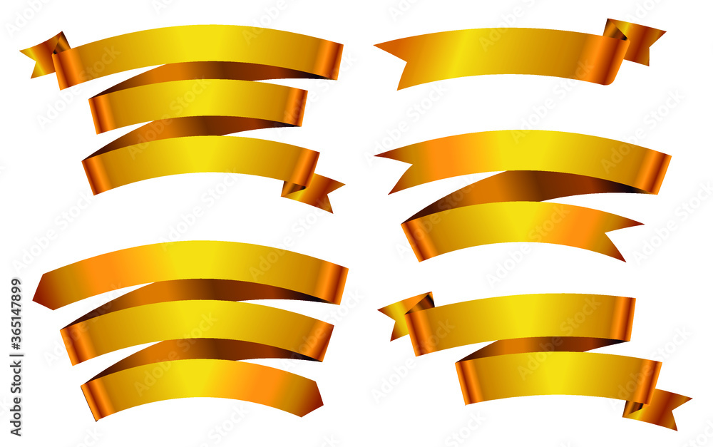 Gold ribbon set