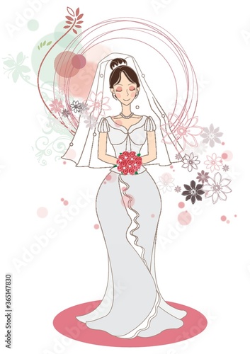 bride standing