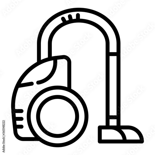 Vacuum cleaner icon. Outline vacuum cleaner vector icon for web design isolated on white background