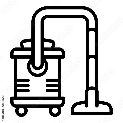 Professional vacuum cleaner icon. Outline professional vacuum cleaner vector icon for web design isolated on white background